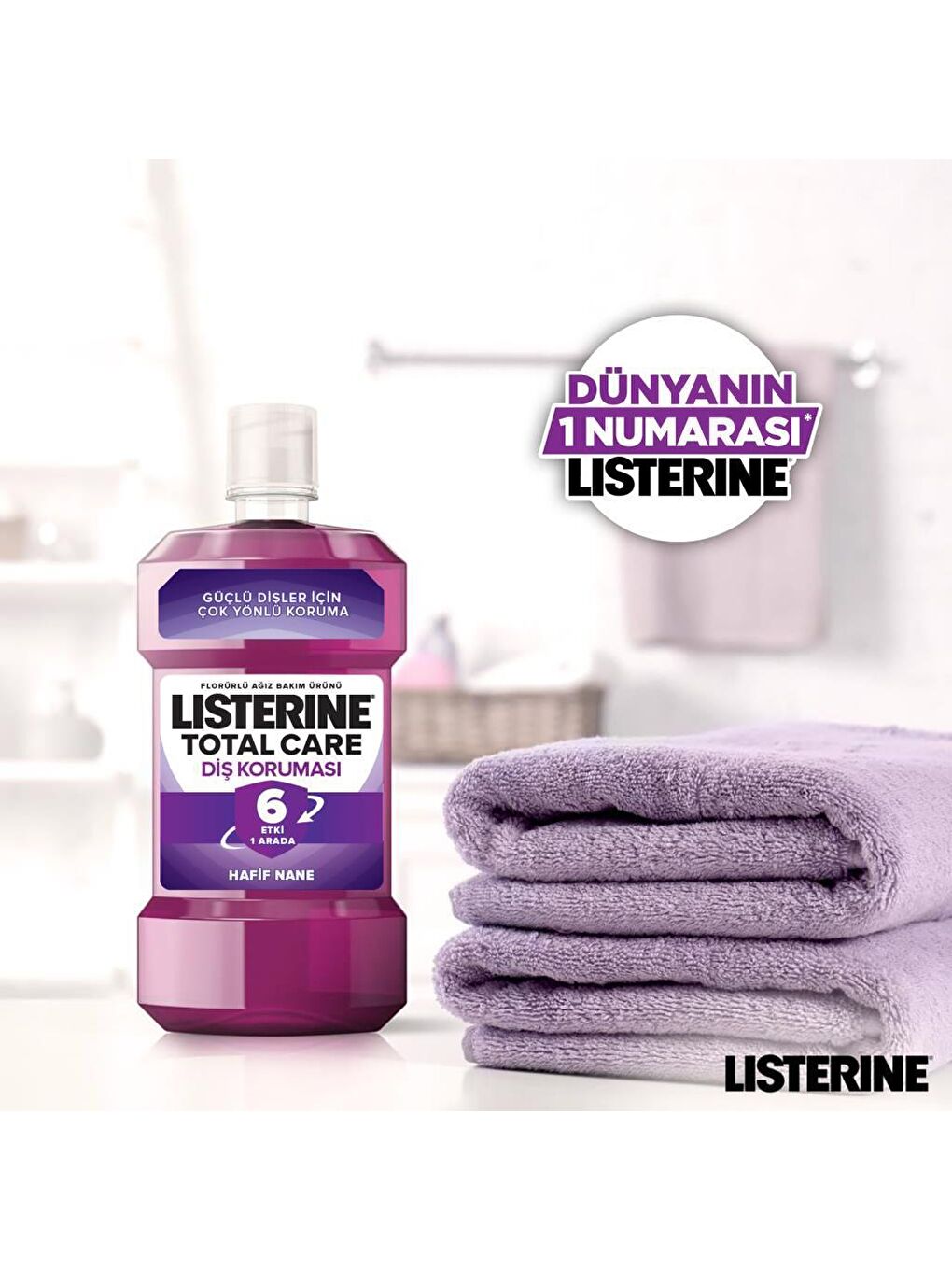 Listerine Renksiz Total Care Ağız Bakım Suyu 250 Ml - 4