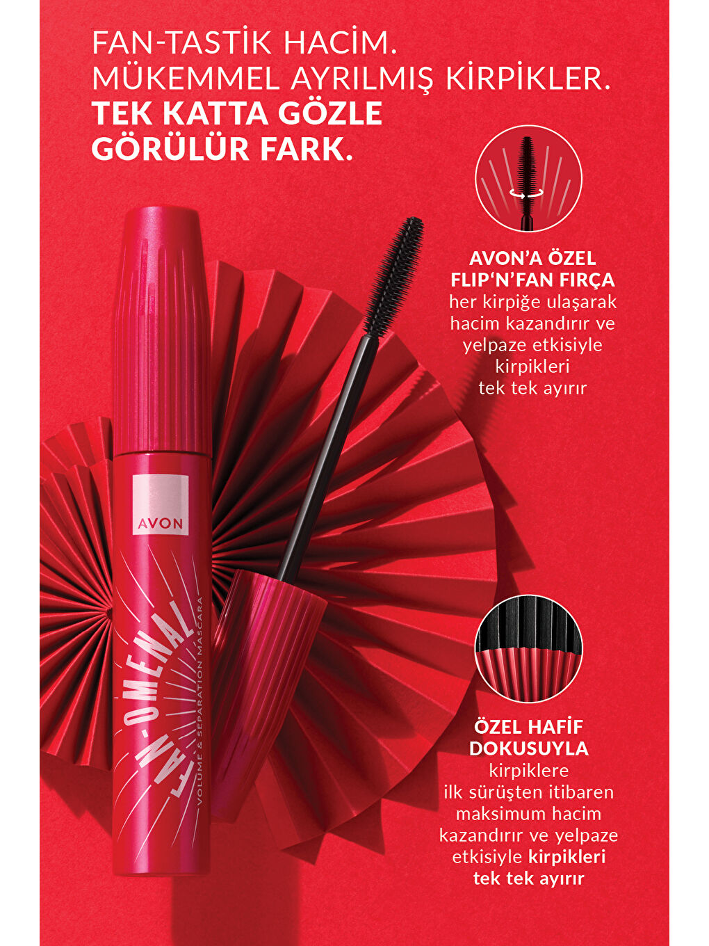 Fan-Omenal Hacim Veren & Tek Tek Ayıran Maskara Brown Black-3