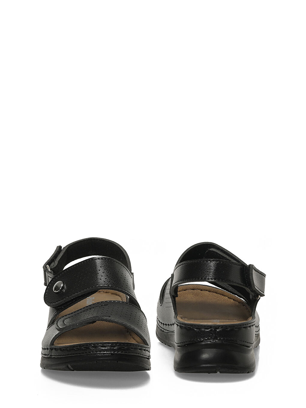 167252.Z6FX Siyah Kadın Düz Sandalet-4