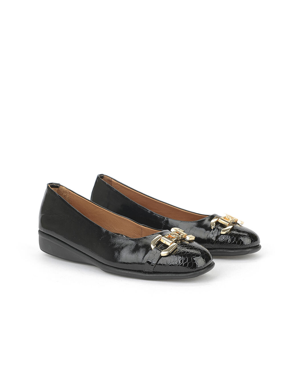 Kadın Hakiki Deri Babet 1531050Z26142208K Siyah-1