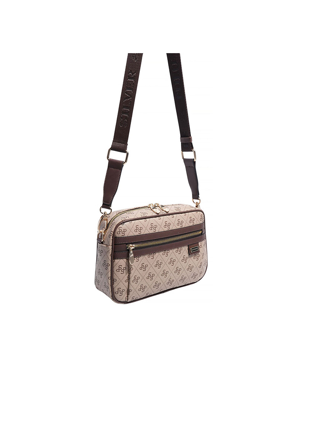 Kadın SP1280-M178 SILVER POLO Çapraz Çanta Koyu Bej-Kahve-1
