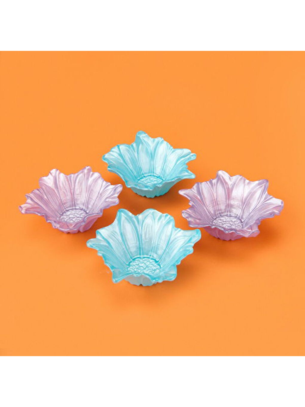 Karışık Kitchen Papatia 4'lü Çerezlik Seti - Renkli - 10 cm-2