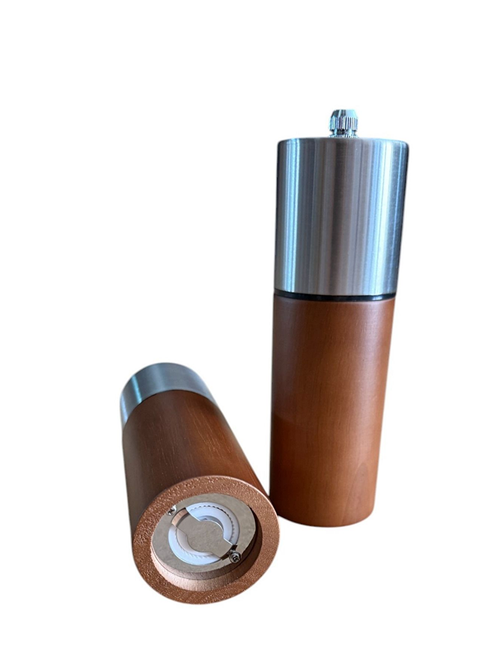 Kahverengi Ahşap Gövdeli Baharat Öğütücüsü 16 cm - 2 Adet - 374-1