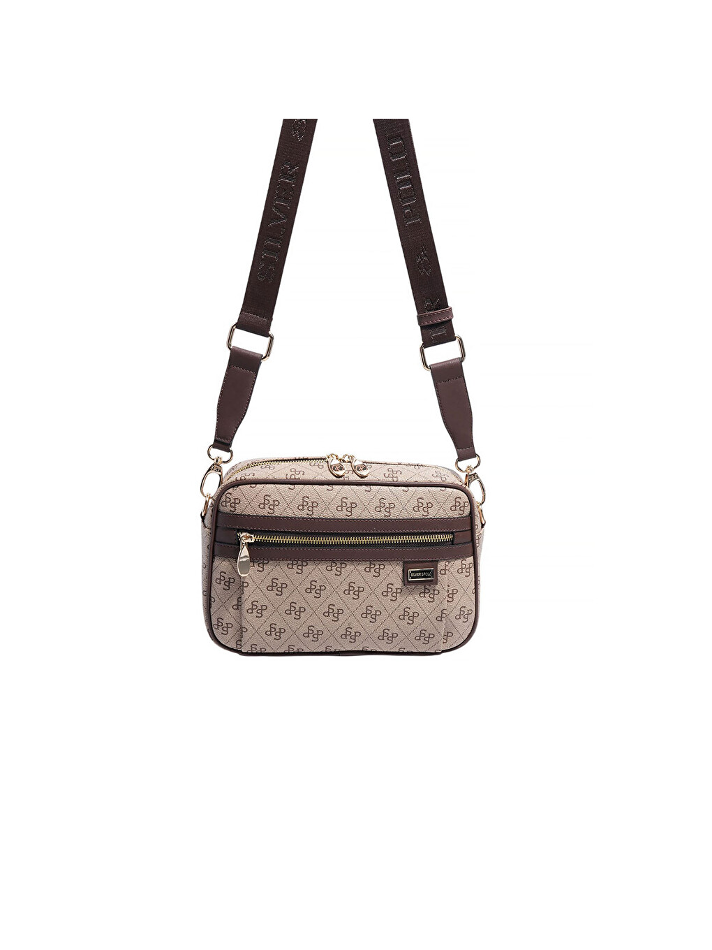 Kadın SP1280-M178 SILVER POLO Çapraz Çanta Koyu Bej-Kahve-2