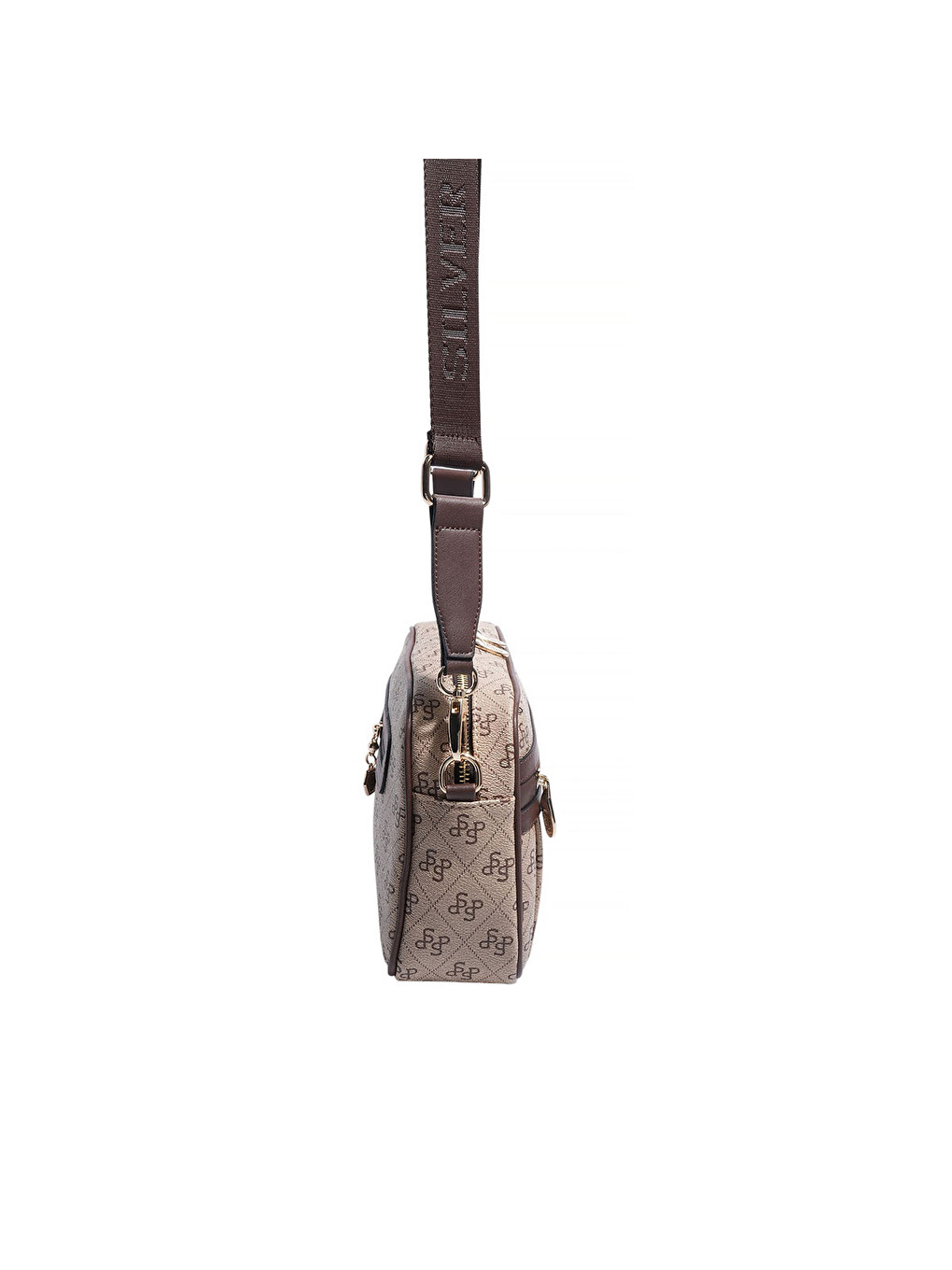 Kadın SP1280-M178 SILVER POLO Çapraz Çanta Koyu Bej-Kahve-3