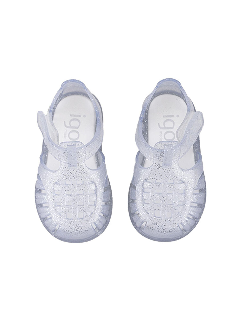 Beyaz Kız Bebek Sandalet S10308 S10308 TOBBY Transparente Glitter 22-26-1