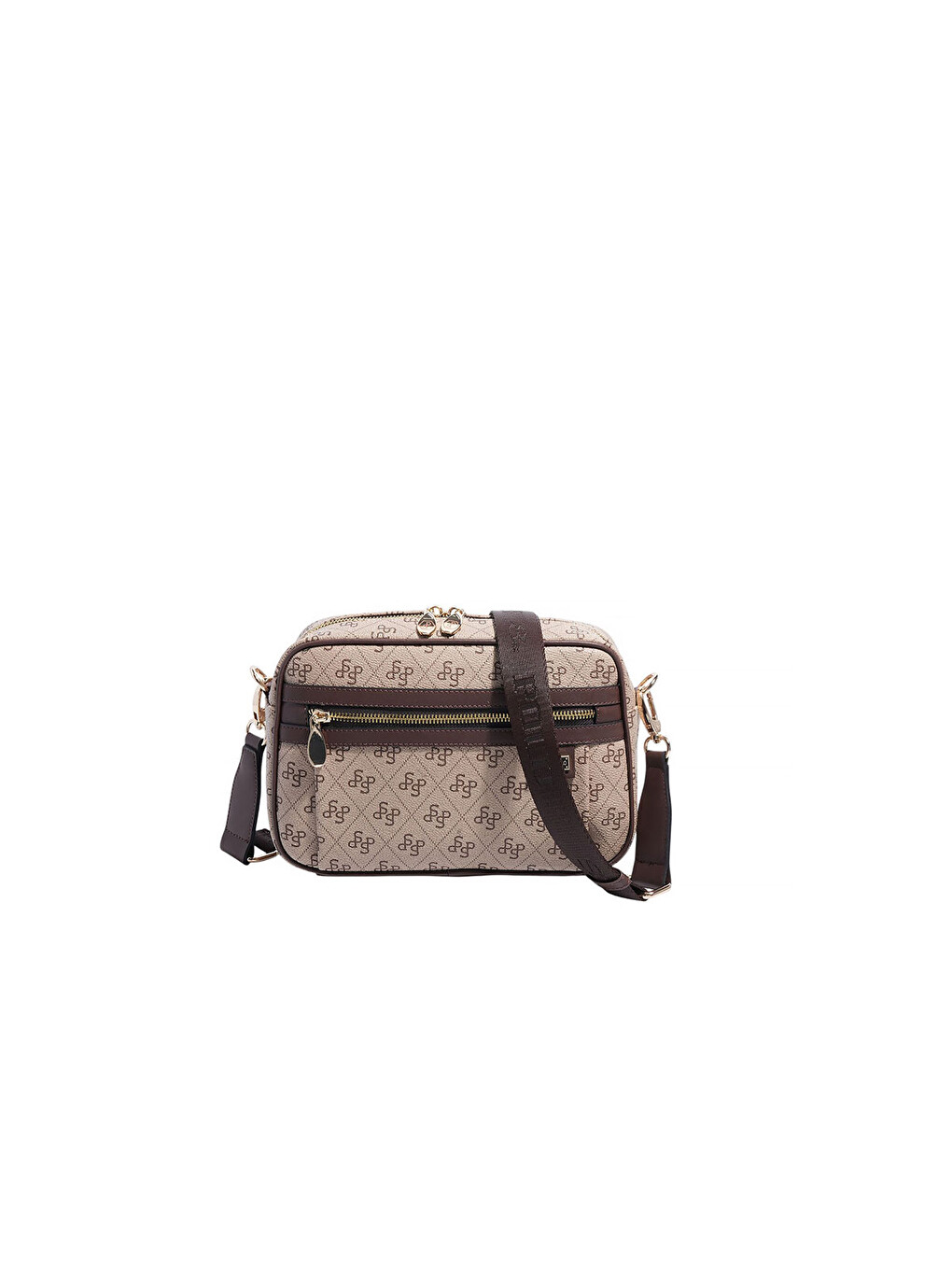 Kadın SP1280-M178 SILVER POLO Çapraz Çanta Koyu Bej-Kahve-5
