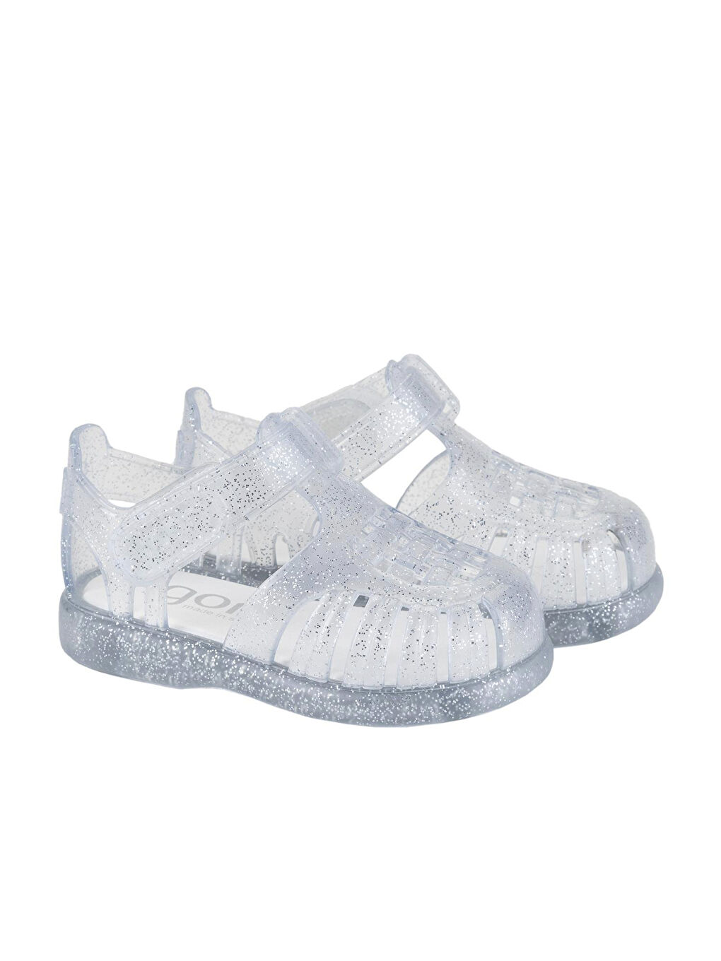 Beyaz Kız Bebek Sandalet S10308 S10308 TOBBY Transparente Glitter 22-26-2