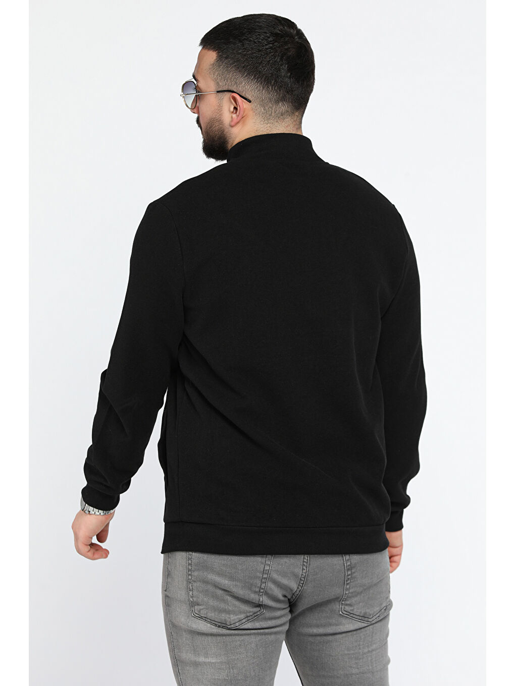 Mishar İtalia Siyah Erkek Fermuarlı Yarım Balıkçı Yaka Sweatshirt - 2