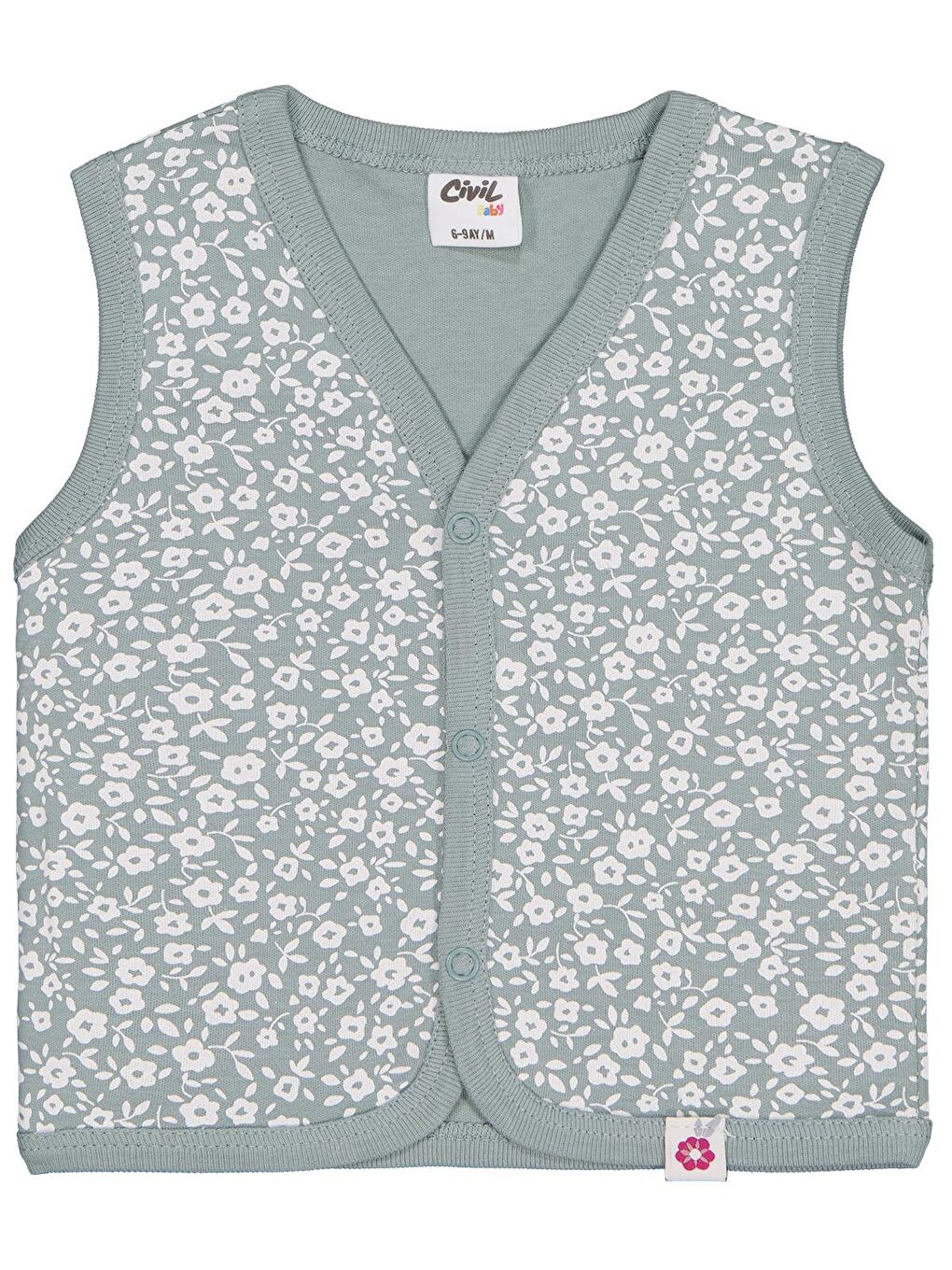 Baby Çiçek 6-18 Ay Yelek - Yeşil 12-18 Ay