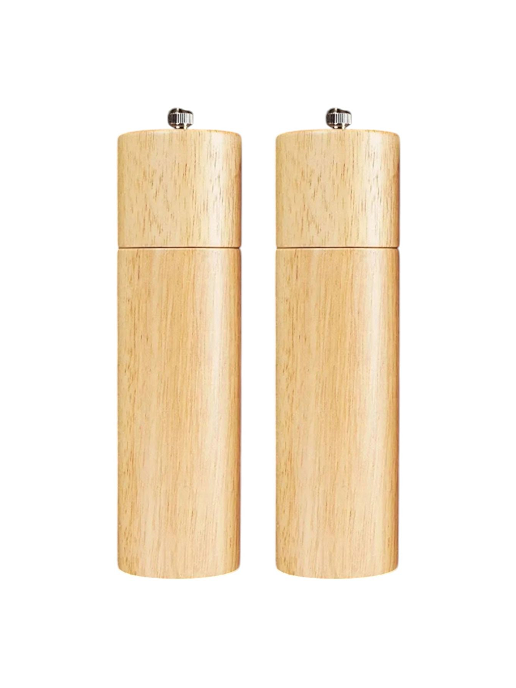 Ekru Bambu Ahşap Gövdeli Baharat Öğütücüsü 21 cm - 2 Adet - 378