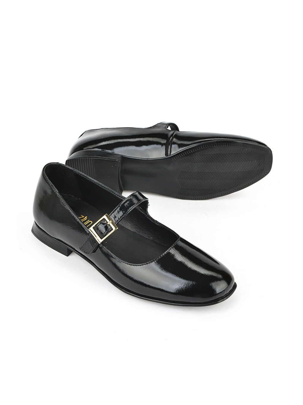 Kadın Hakiki Deri Babet 1531050Z25100780K2 Siyah-3