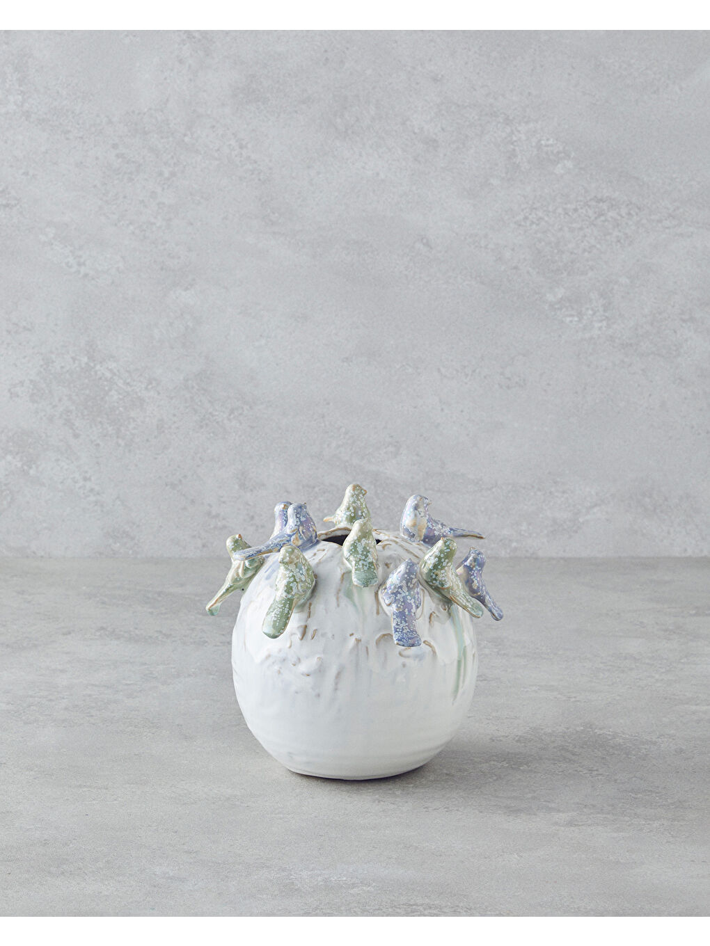 Birdy Vazo 18,5x18,5x16 cm Bej