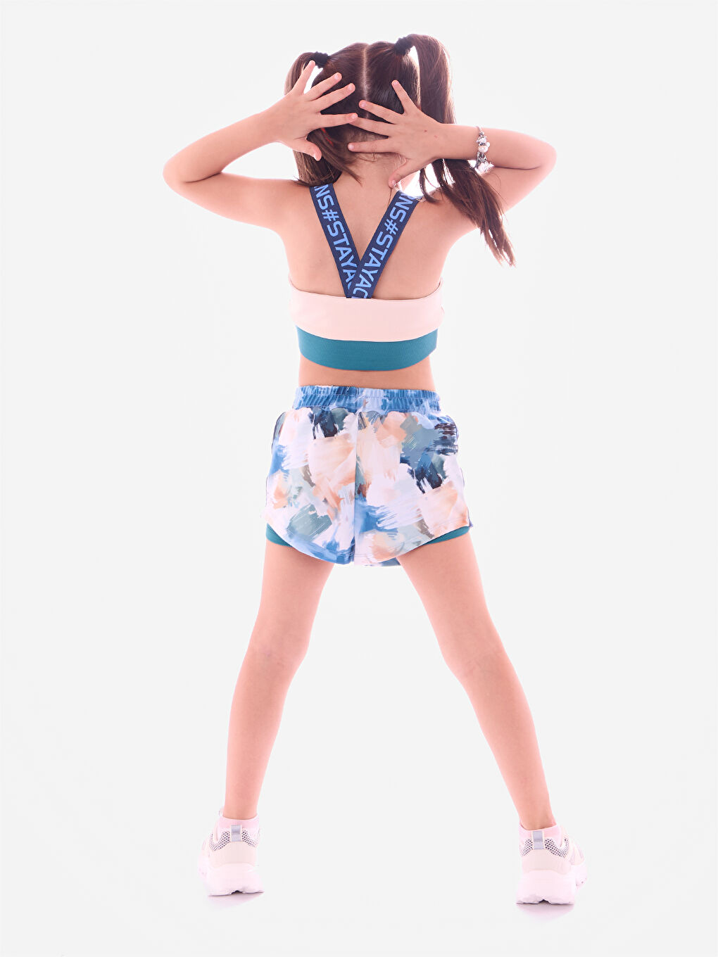 Yeşil Skybloom Şort Tayt-1