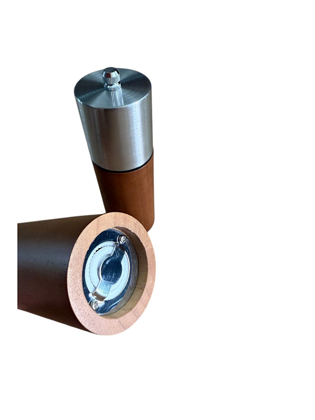 Kahverengi Ahşap Gövdeli Baharat Öğütücüsü 16 cm - 2 Adet - 374-3