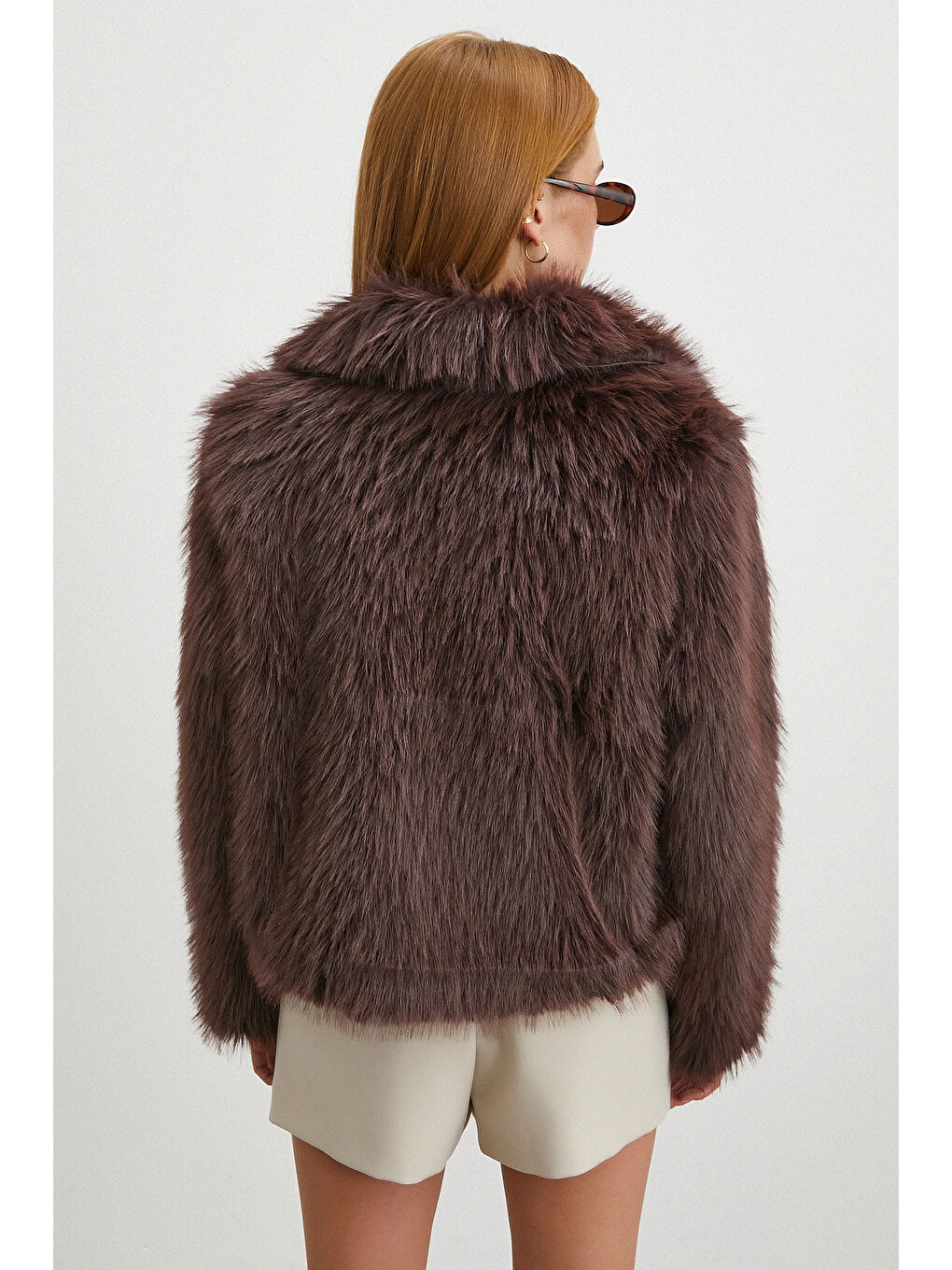 Karışık Deri Garnili Mont Kahve-4