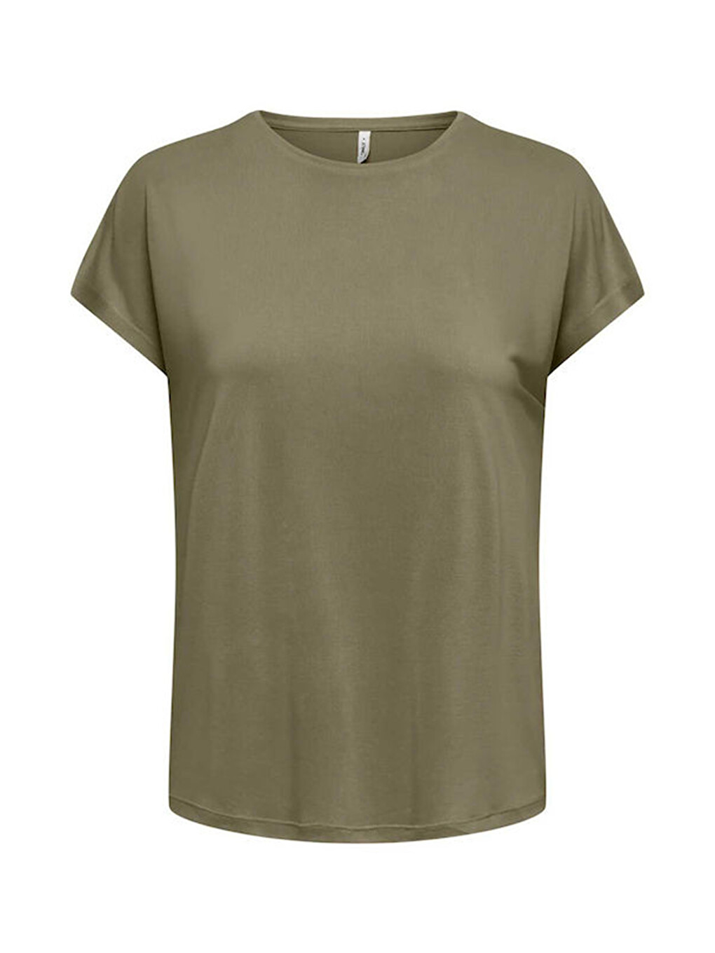 Haki Onlhannah Regular Fit Bisiklet Yaka Basic T Shirt 15371576