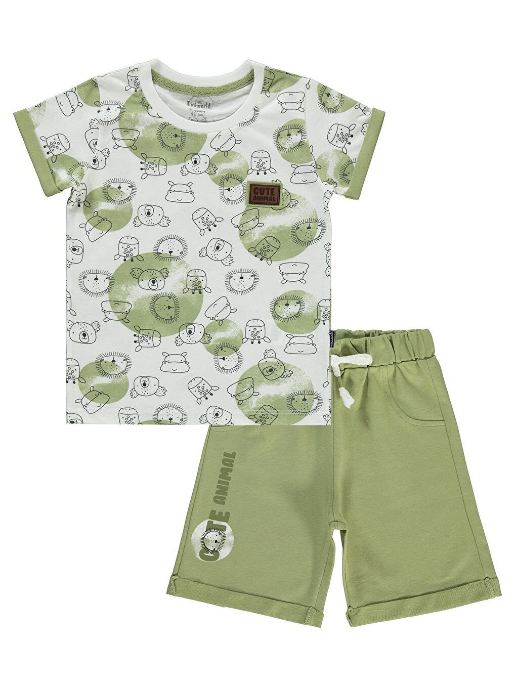 Erkek Çocuk Takım 3-6 Yaş Yağ Yeşili