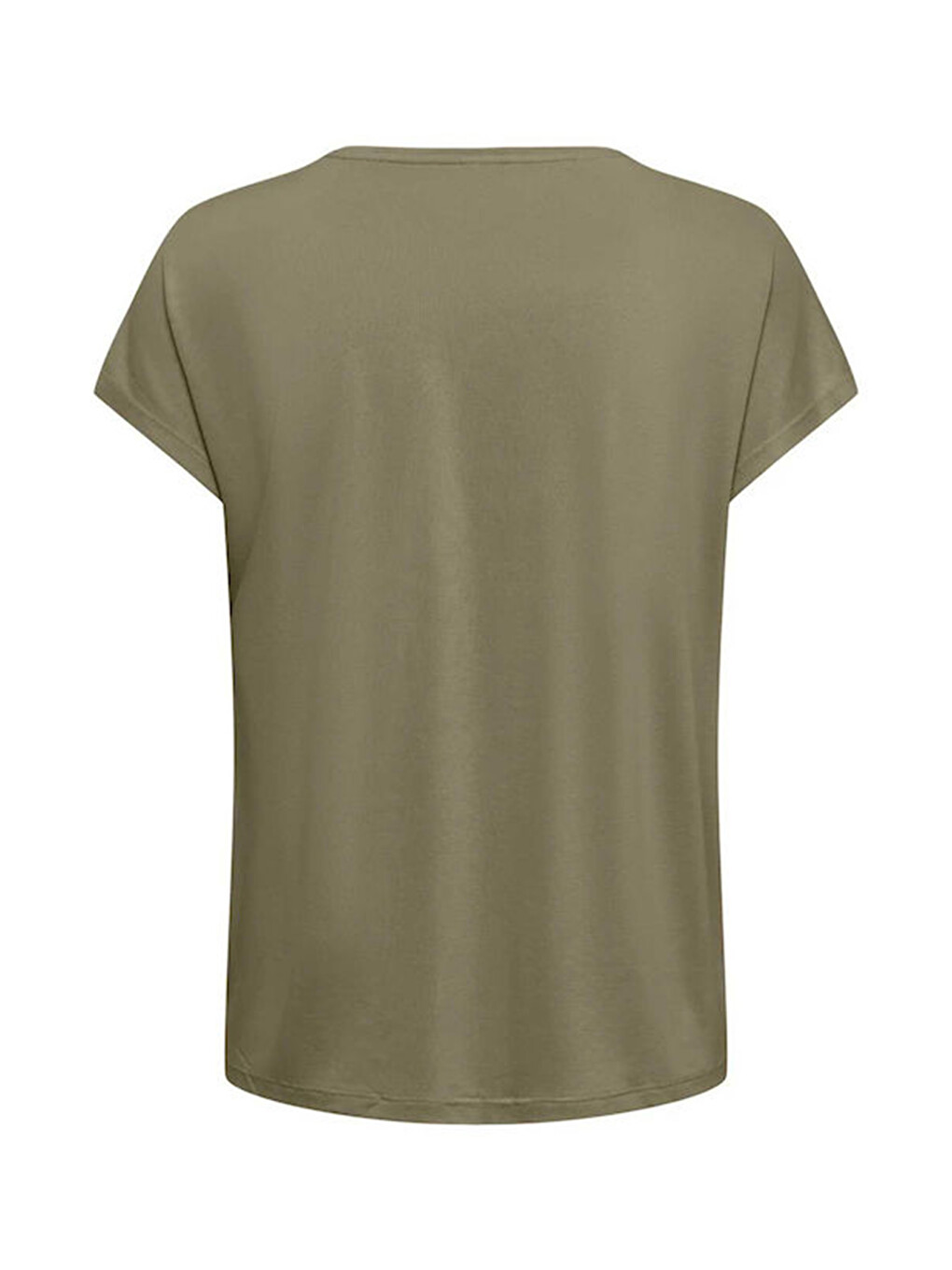 Haki Onlhannah Regular Fit Bisiklet Yaka Basic T Shirt 15371576-1