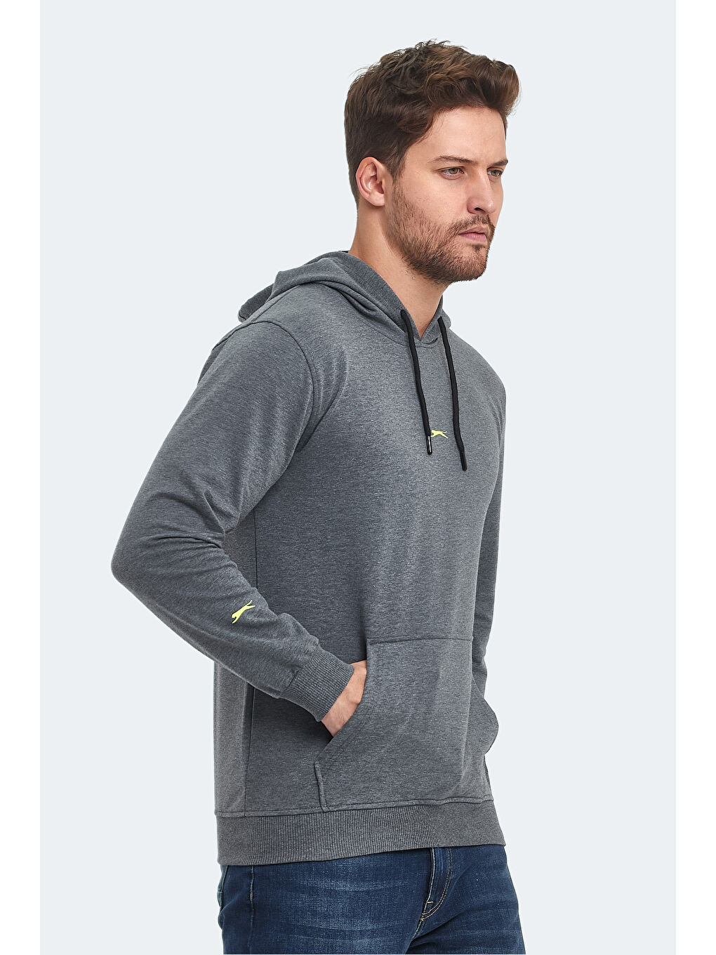 SLAZENGER OSLO IN Erkek Sweatshirt Koyu Gri - 2