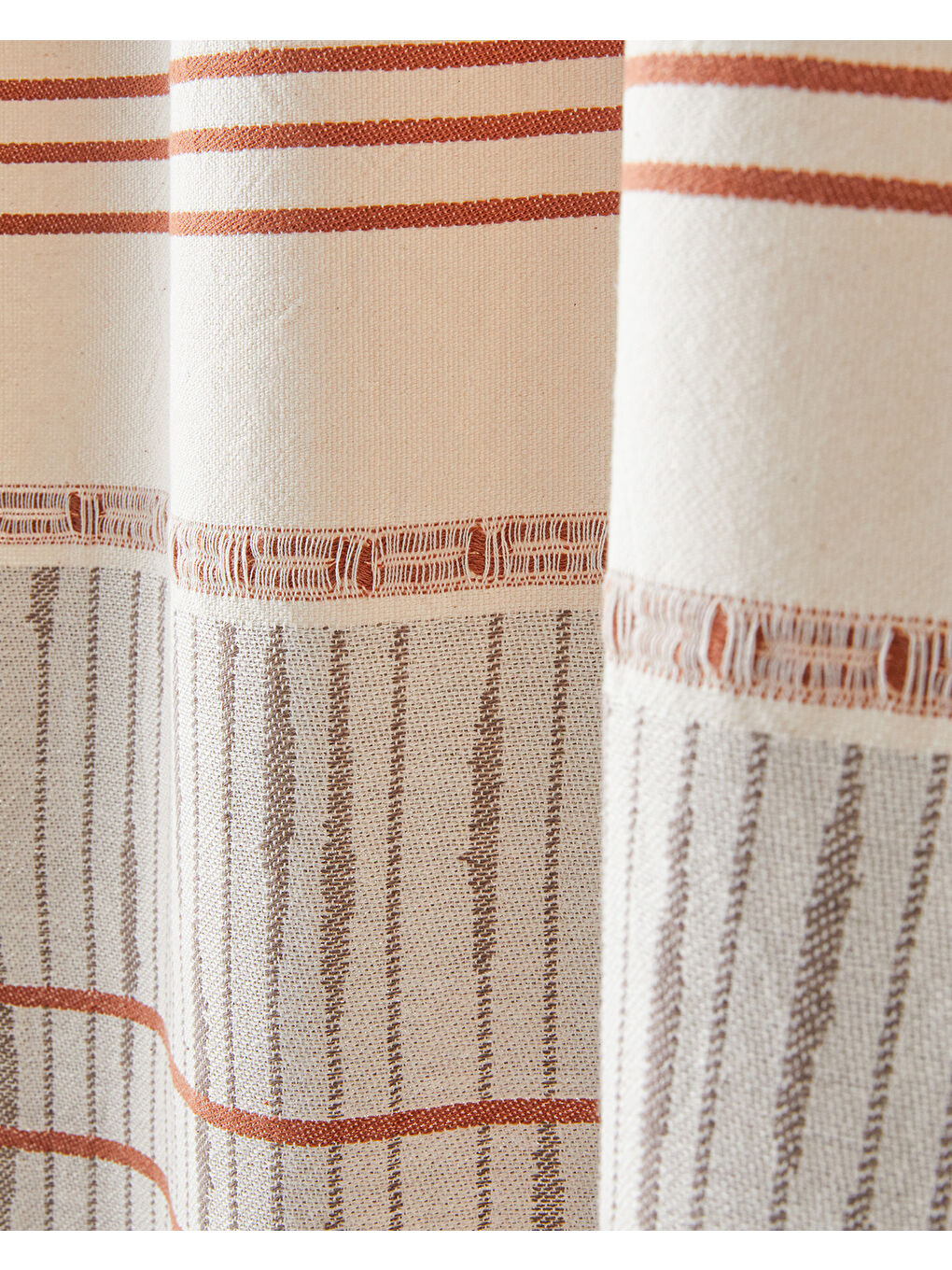 Pure Natural Pamuklu Peştamal 90x150 cm Açık Bej-Kiremit-2