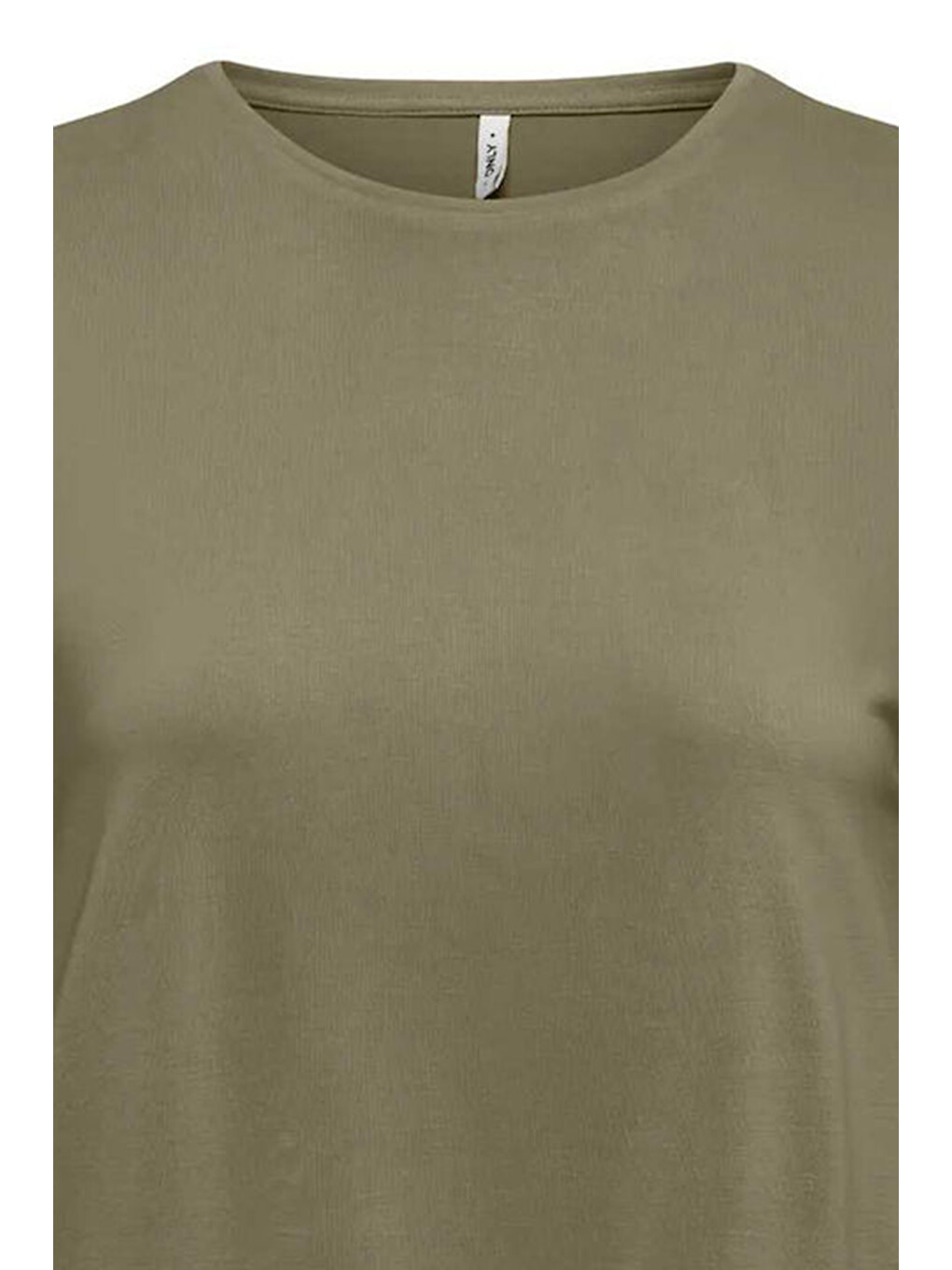 Haki Onlhannah Regular Fit Bisiklet Yaka Basic T Shirt 15371576-2