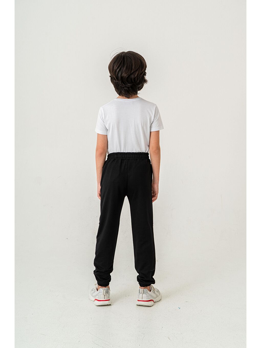 Siyah Active Baskılı Yanlar Şeritli Erkek Çocuk Eşofman Altı-7