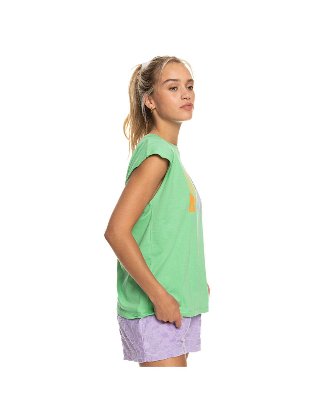 Smell Of Sea J Kadın Yeşil Tişört-2