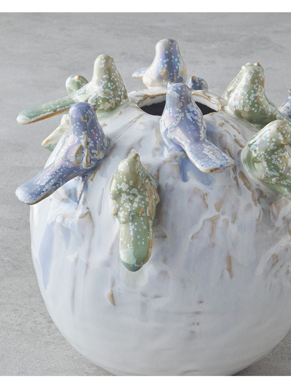 Birdy Vazo 16,5x16,5x13 cm Bej-1