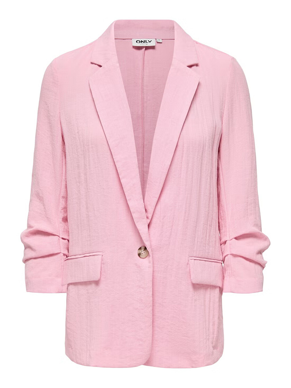 Pembe Onlita Regular Fit Kruvaze Yaka Blazer Ceket 15370275-4