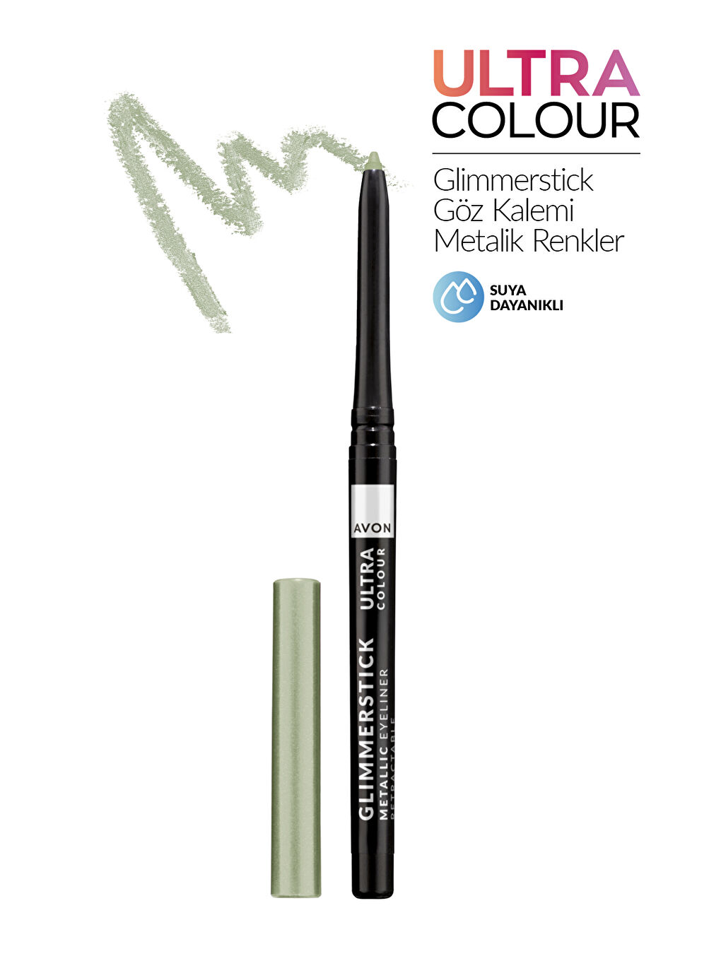 AVON Glimmerstick Asansörlü Metalik Göz Kalemi Green Lights - 1