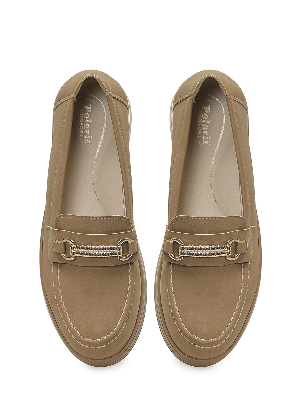 Kahverengi 167125.NZ6FX Taba Kadın Loafer-3