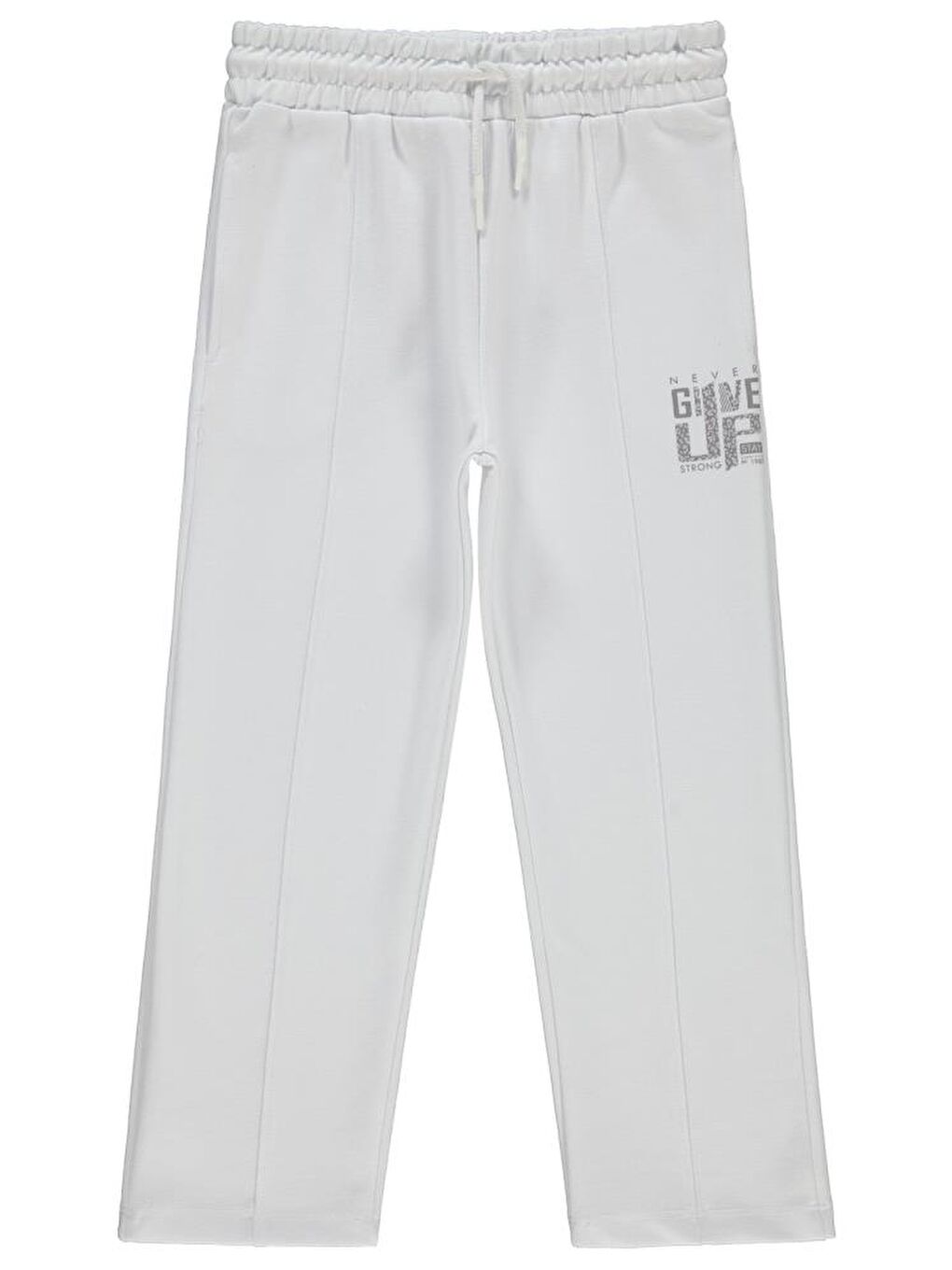 Beyaz Girls Leopar Baskılı 6-9 Yaş Eşofman Altı-3