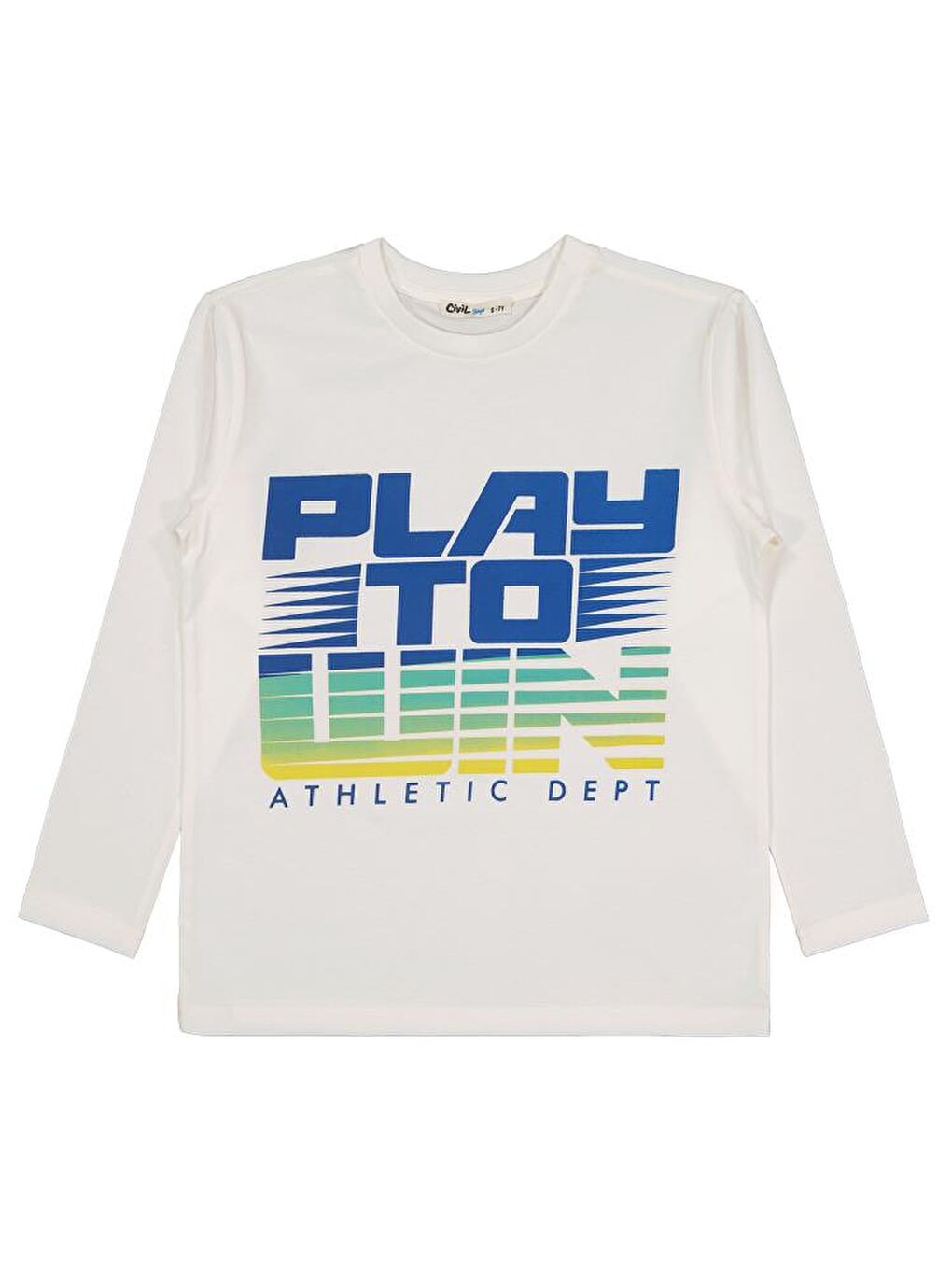 Ekru Boys Play To Wın Baskılı 6-9 Yaş Sweatshirt