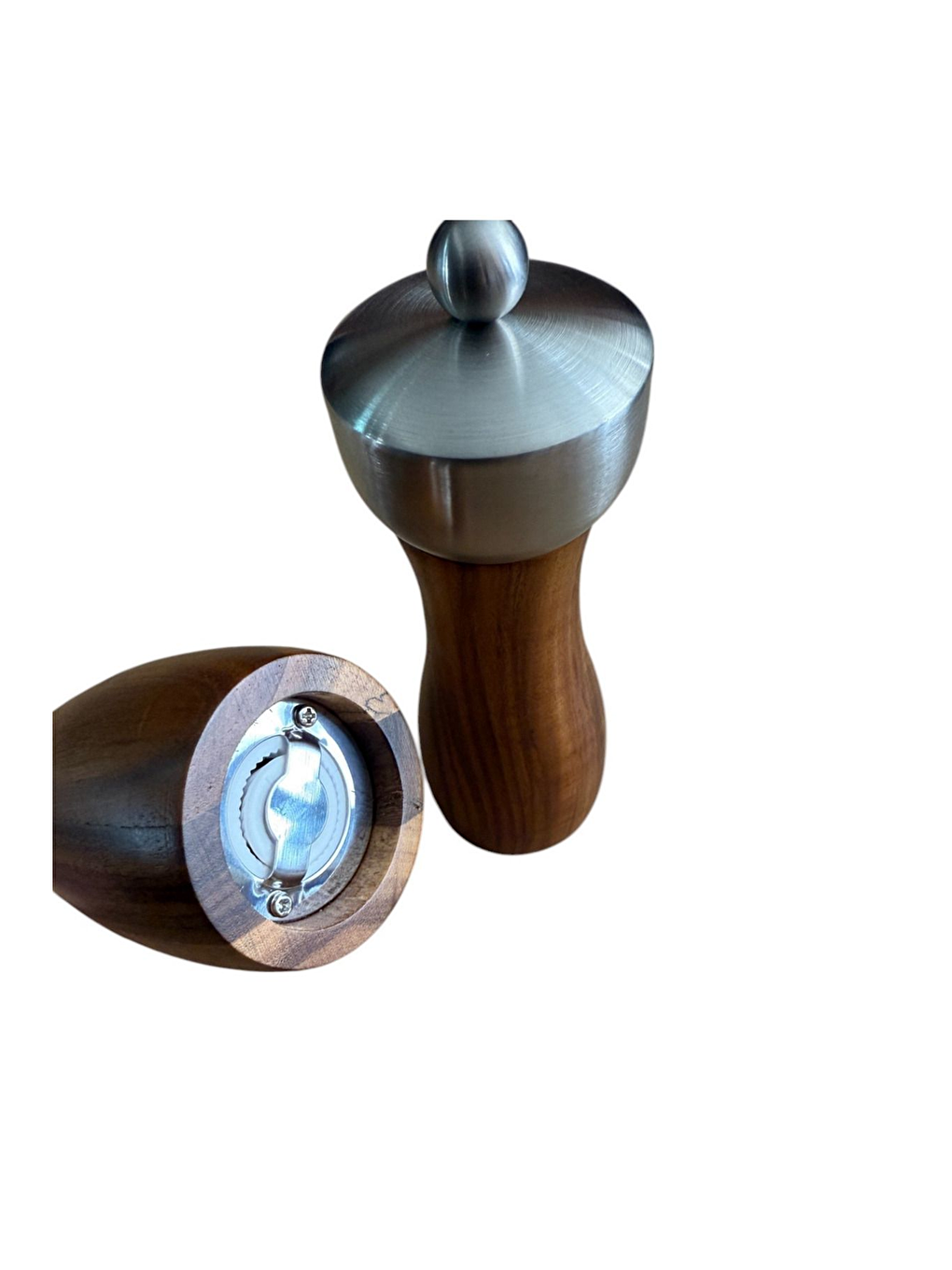 Kahverengi Ahşap Gövdeli Baharat Öğütücüsü 16 cm - 2 Adet - 390-1