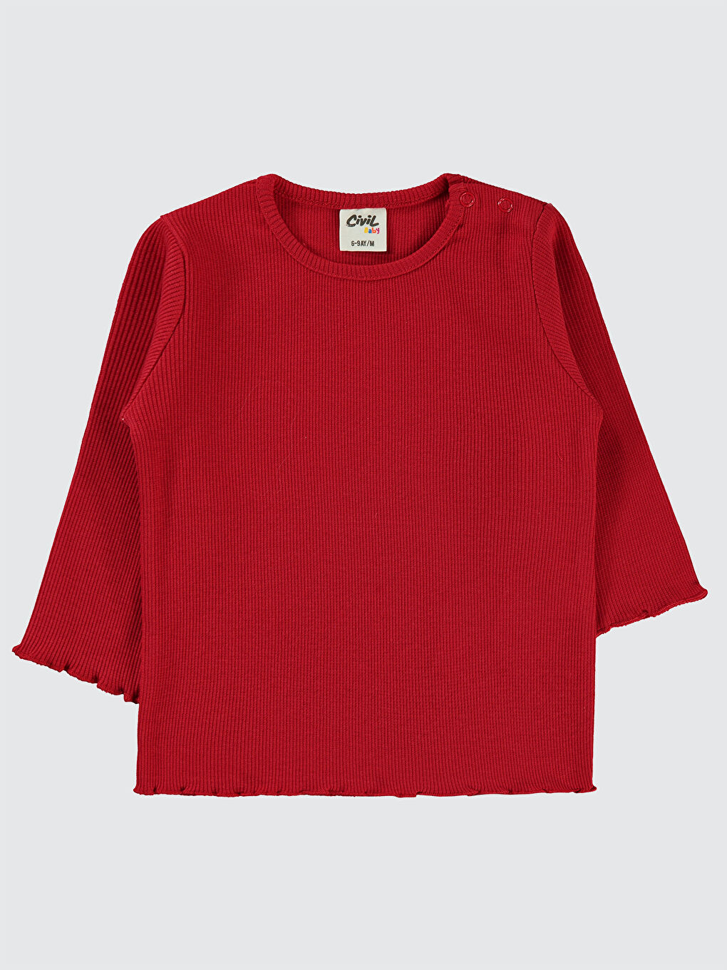 Baby Kız Bebek Sweatshirt 6-18 Ay Kırmızı