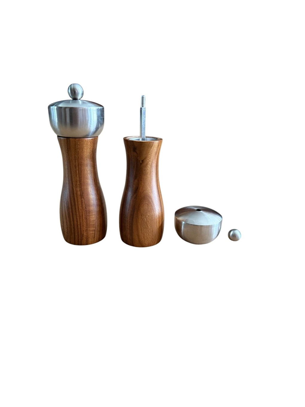 Kahverengi Ahşap Gövdeli Baharat Öğütücüsü 16 cm - 2 Adet - 390-2