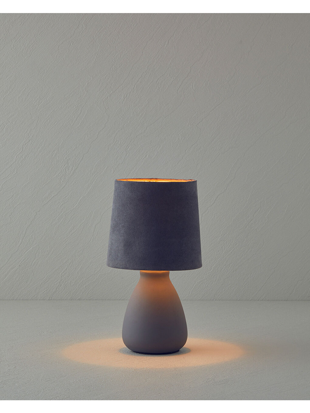 Alisya Abajur 13 cm Gri-1