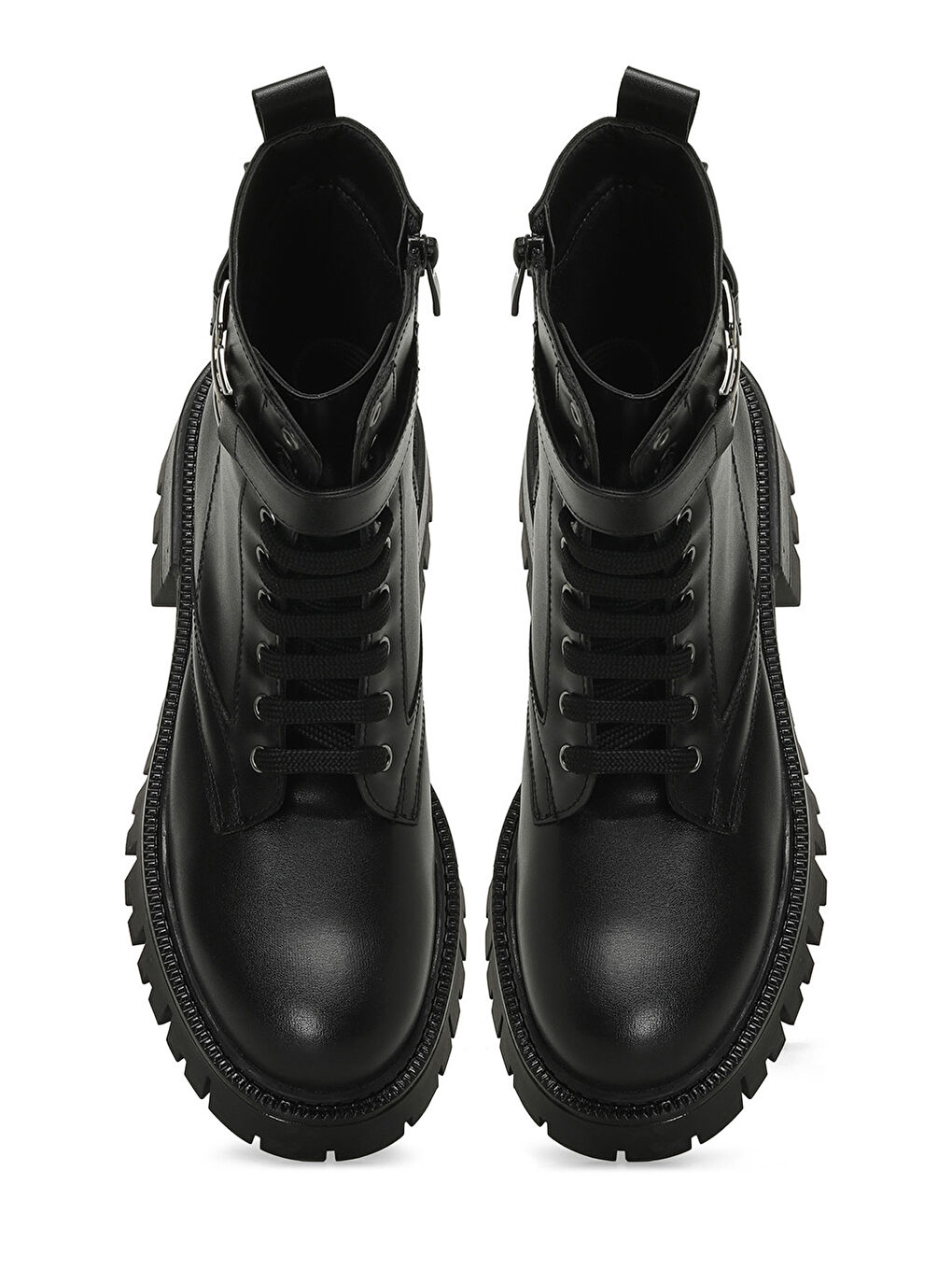 DUTO 4PR Siyah Kadın Rock Bot-3