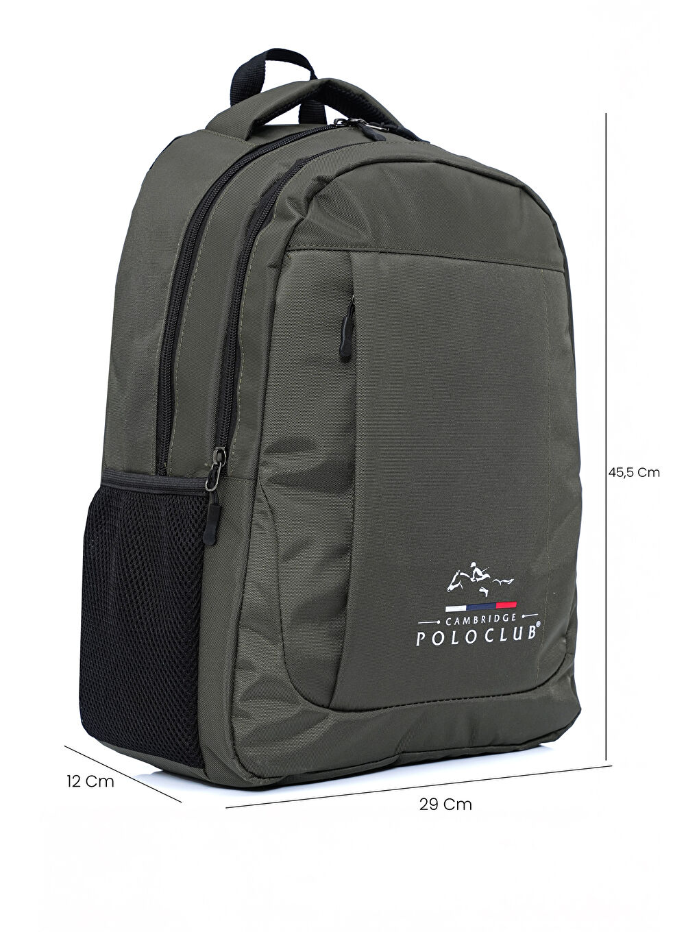 Haki Unisex Çok Gözlü Sırt Çantası Plcan2172-4