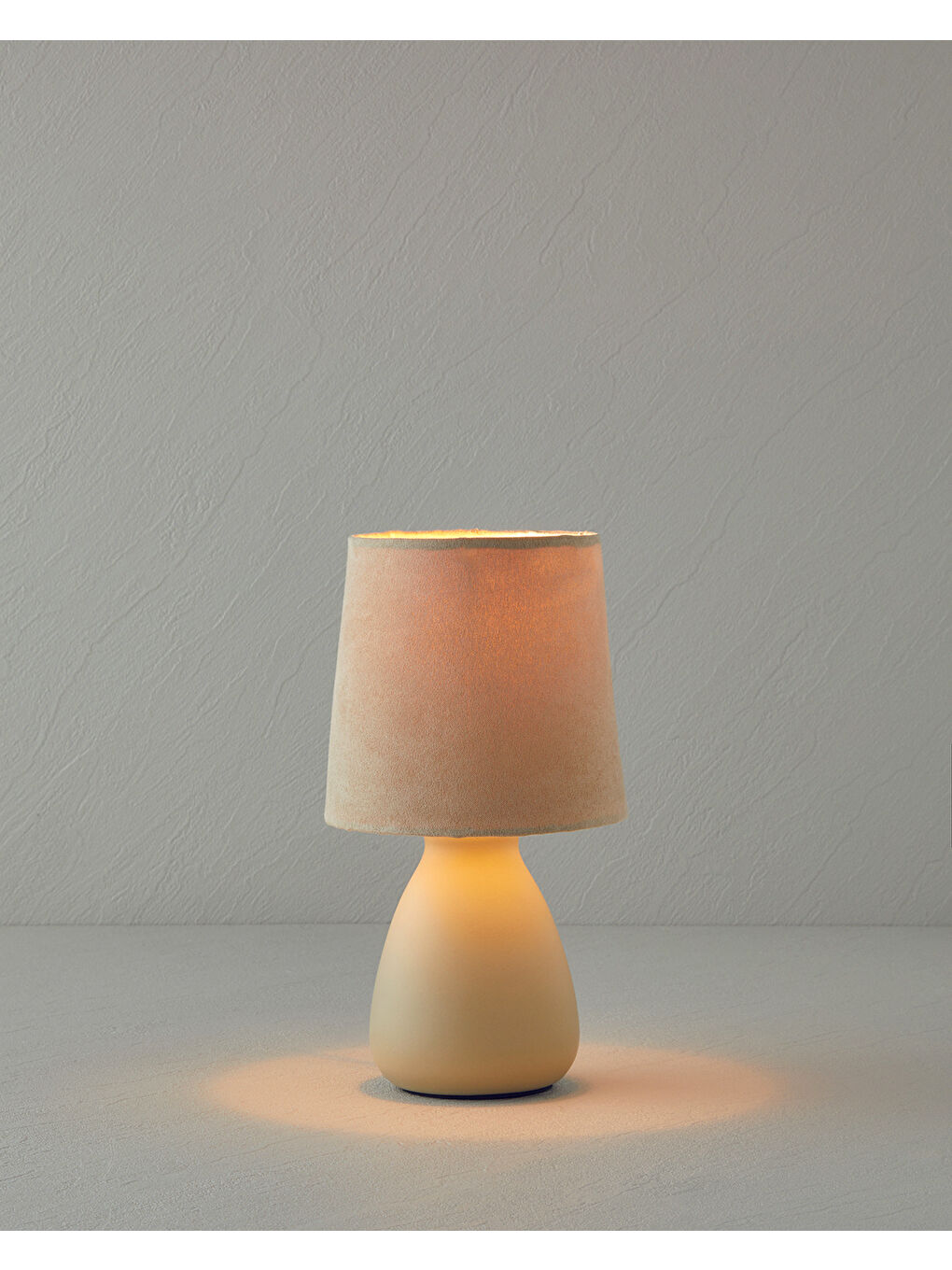 Ekru Alisya Abajur 13 cm Krem-1