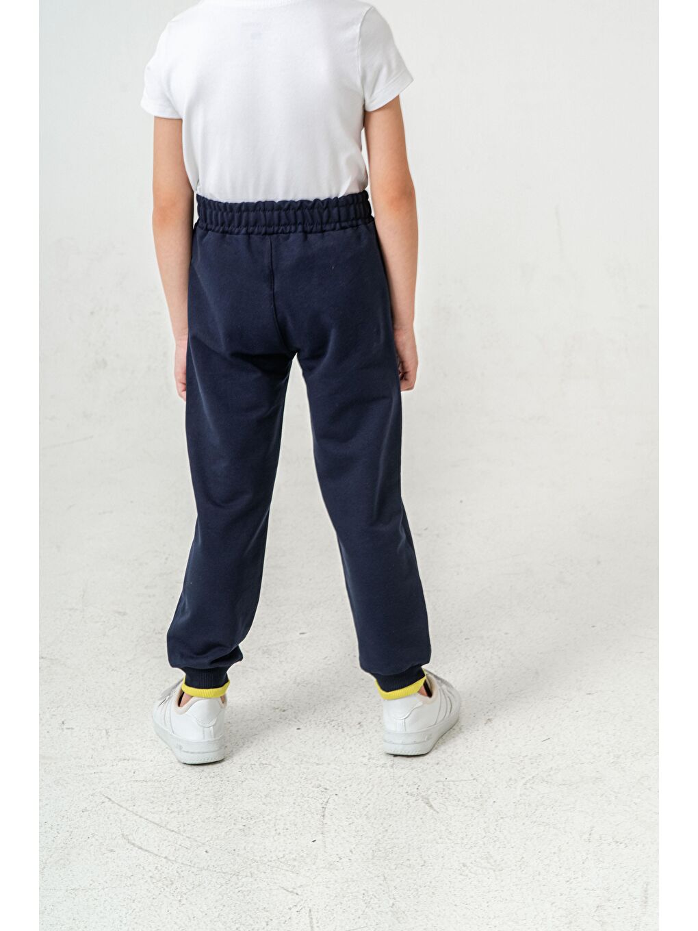 Lacivert Super Fast Baskılı Cep Kenarı Rivetli Erkek Çocuk Eşofman Altı-5