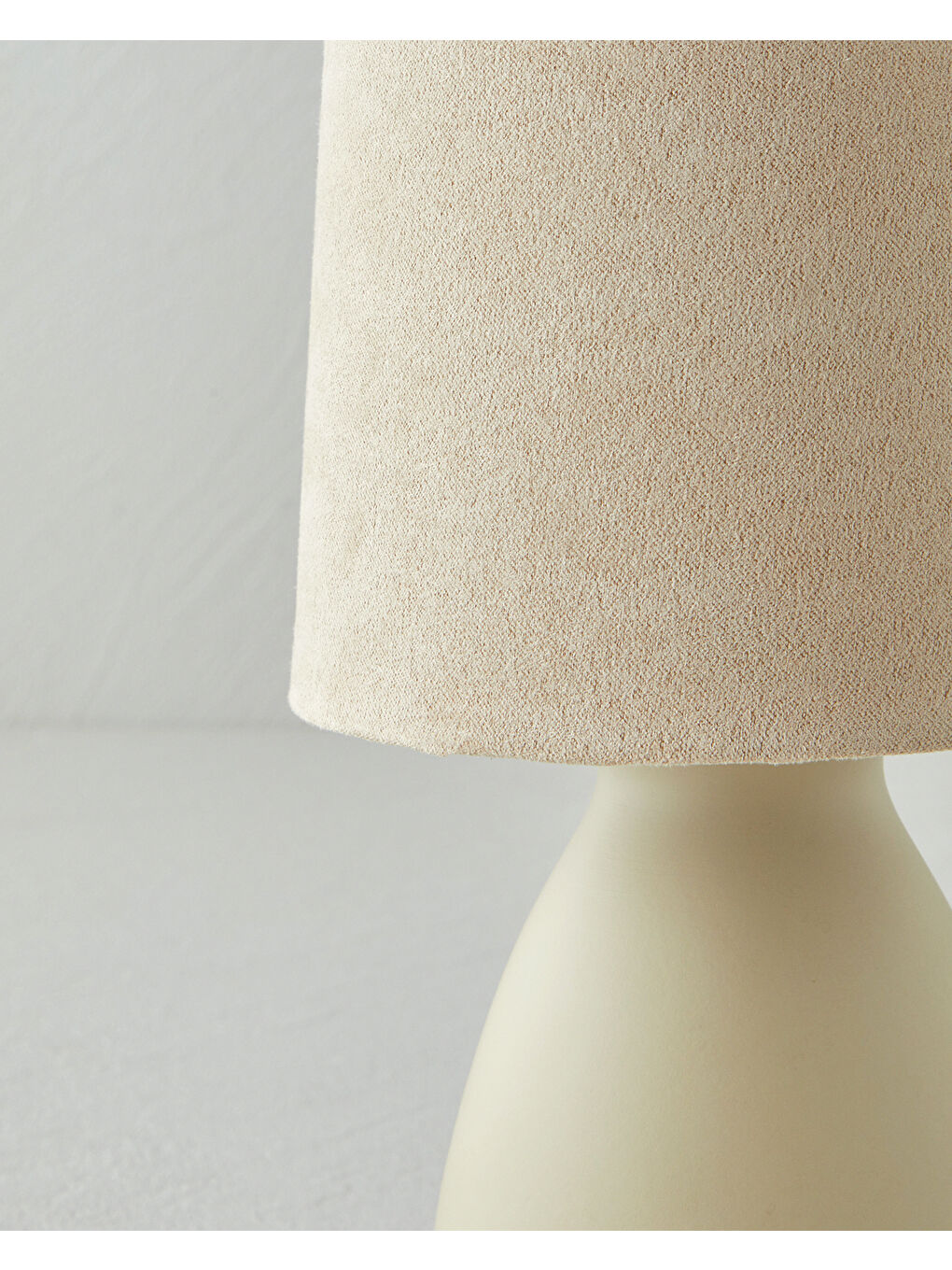 Ekru Alisya Abajur 13 cm Krem-2