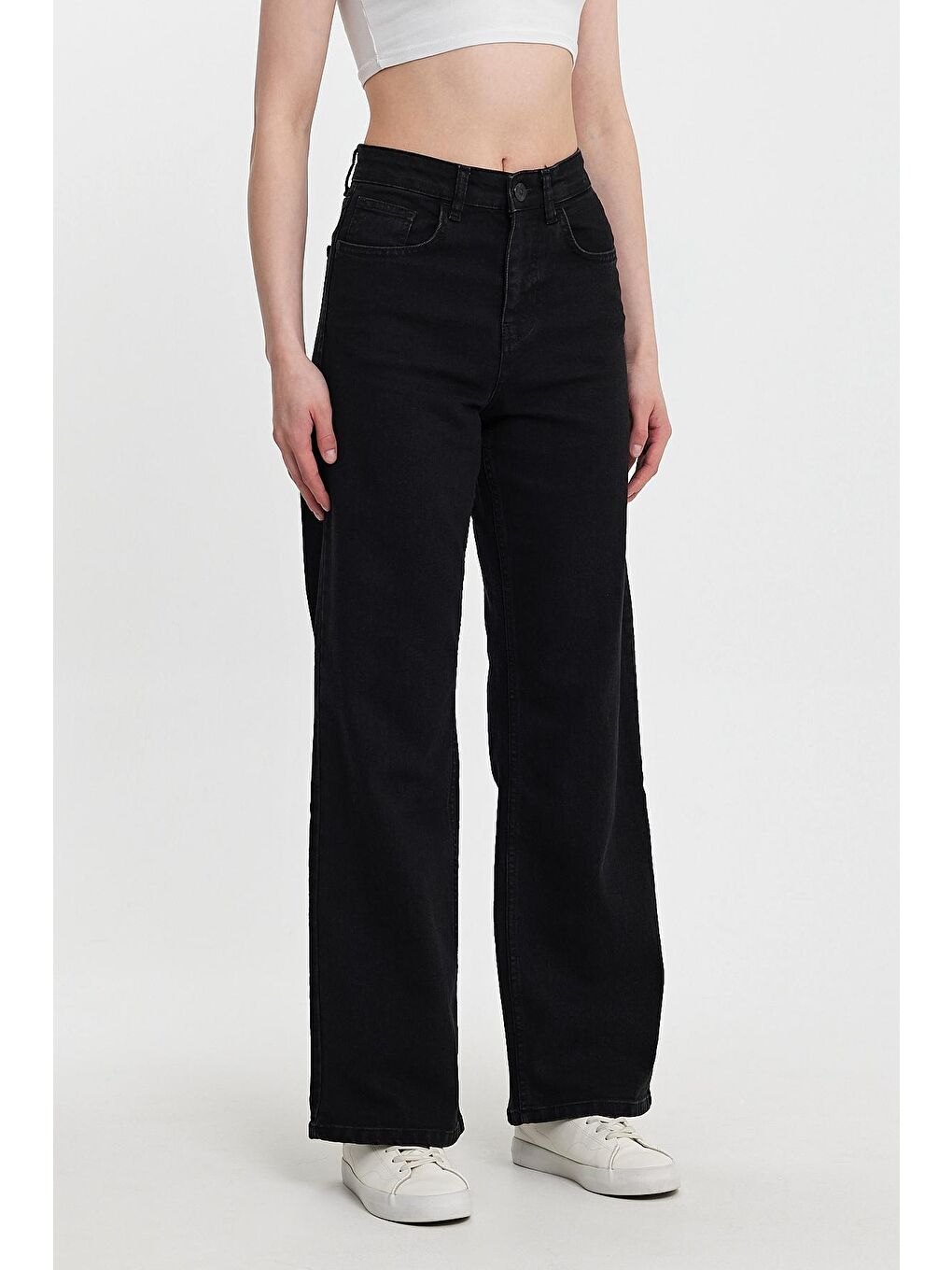 Siyah Calıfornia 011 Baggy Fıt Kadın Jeans-2