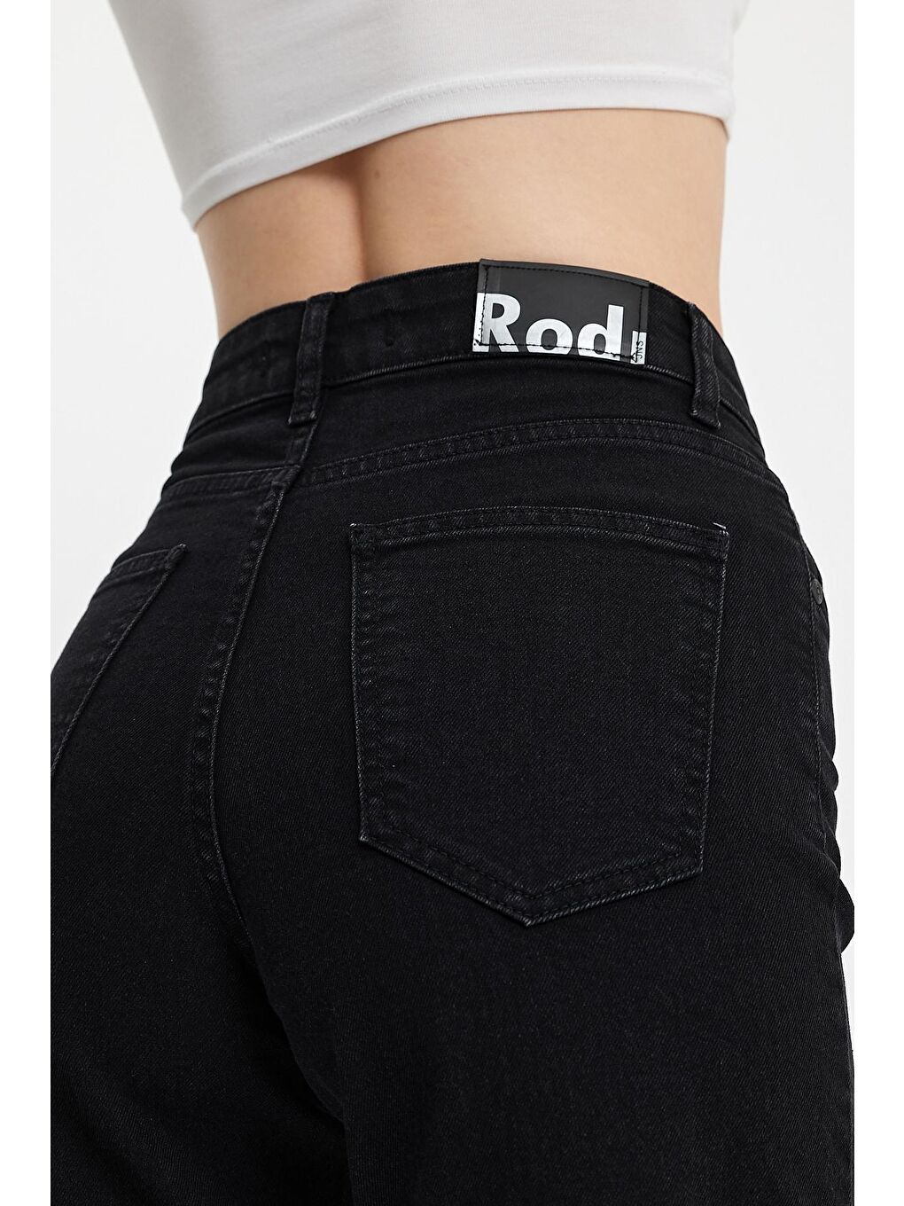 Siyah Calıfornia 011 Baggy Fıt Kadın Jeans-3