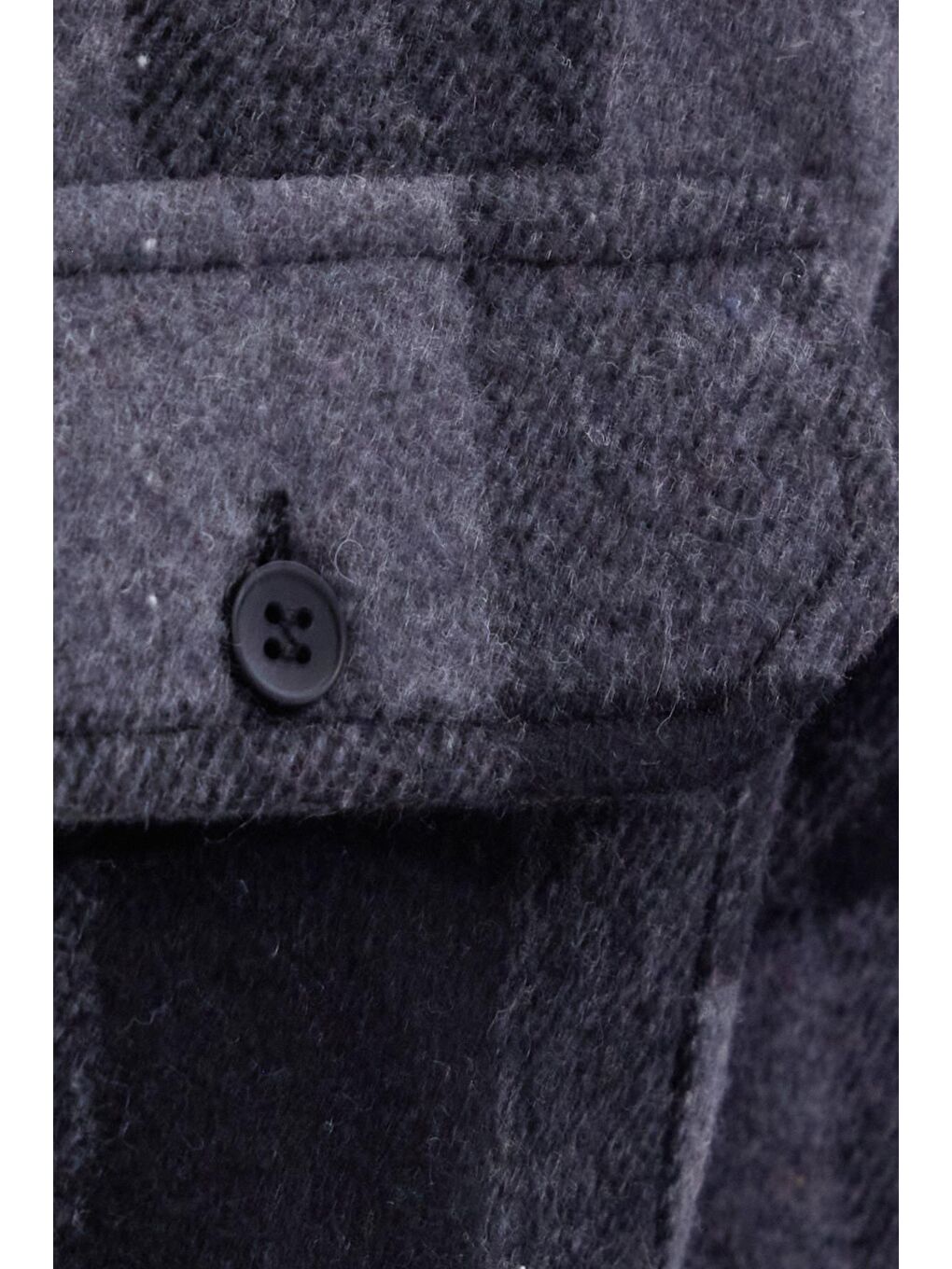 Karışık Erkek Slim Fit Dar Kesim Uzun Kollu Kapaklı Çift Cepli Kareli Kışlık Oduncu Gömlek-5