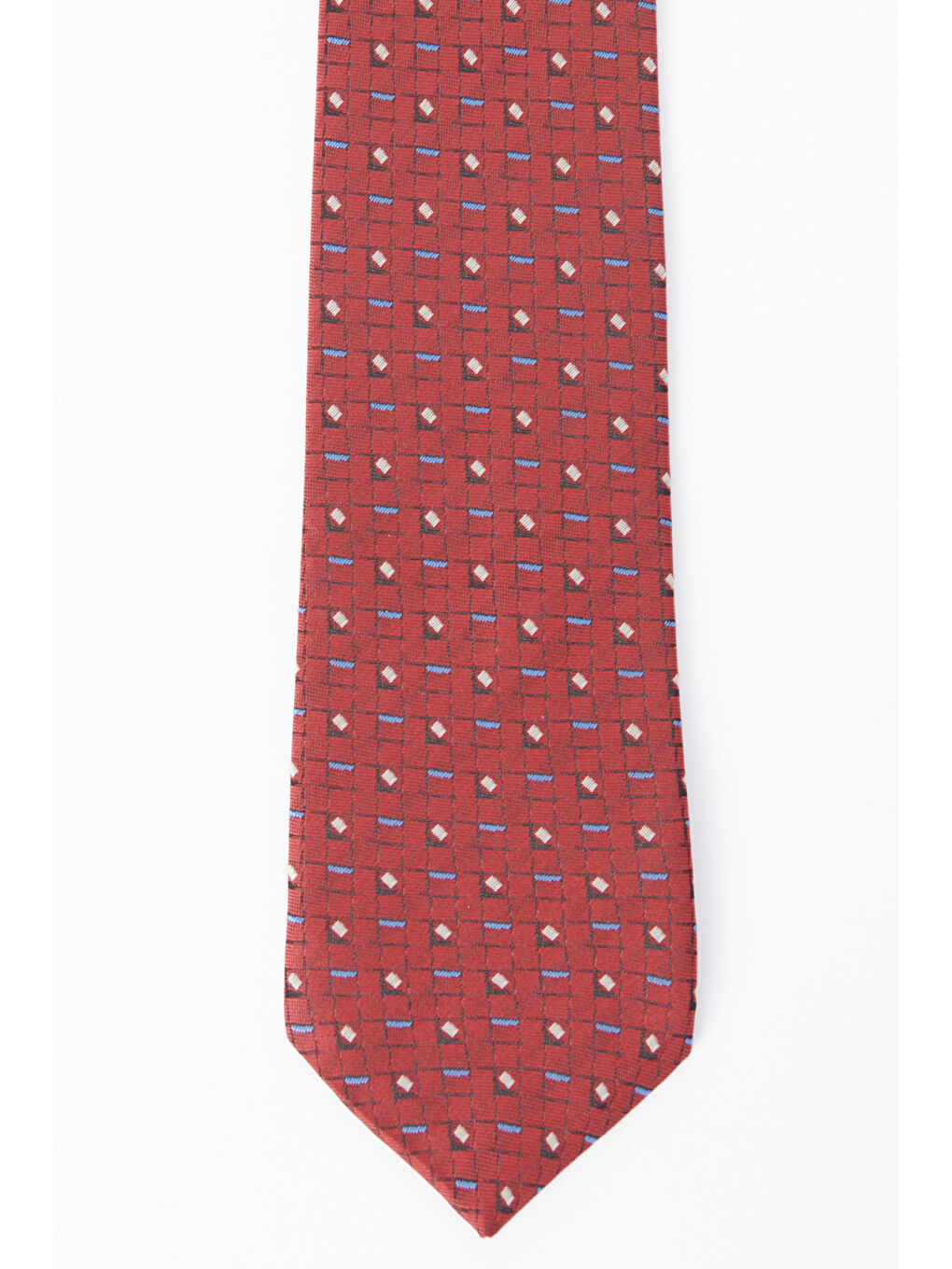 Erkek Kırmızı Desenli Kravat-1