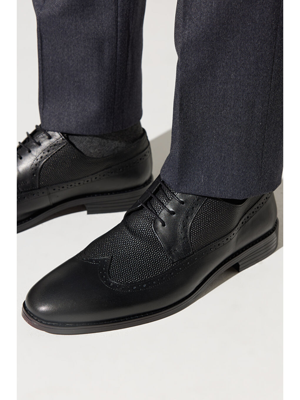 Erkek Siyah Klasik Deri Ayakkabı-2