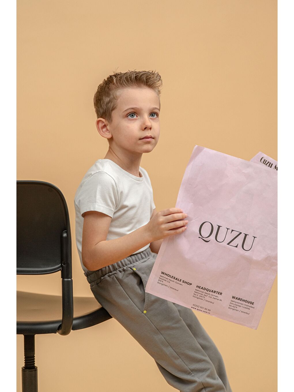 Gri Super Fast Baskılı Cep Kenarı Rivetli Erkek Çocuk Eşofman Altı-1