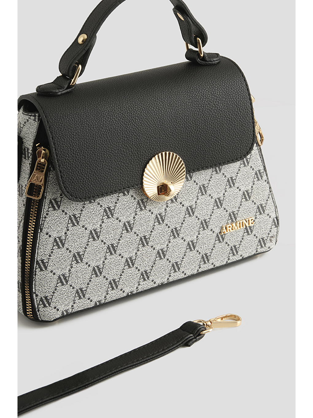 Noktalı Çanta Gri-1